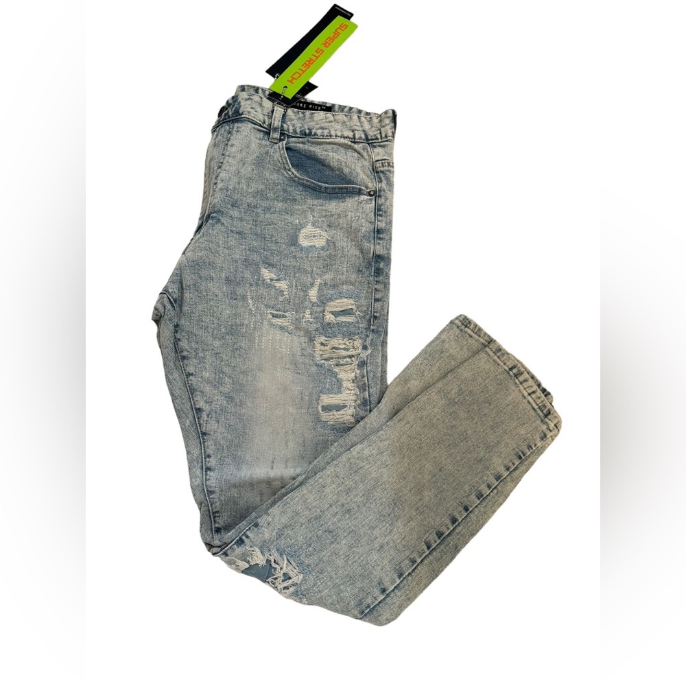 Men’s smoke rise Slim Tapered fit Grenada blue denim